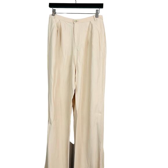 NEW! Zara Pleated Front Trouser Pant Dusty Rose Loose Fit - M - Picture 1 of 5